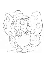 coloriage droles de petites betes simeon le papillon